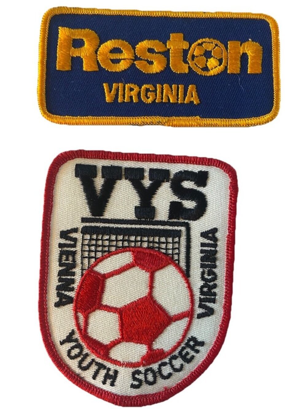 Vintage Soccer Team Youth Club Patches Vienna Reston Virginia Lot 2 Collectible
